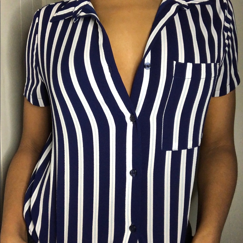 Blue Pinstripe Shirt